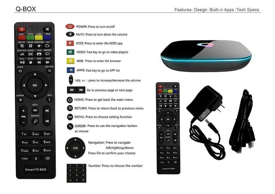 niceEshop(TM) Q-Box 2GB/16GB Android 5.1 Mini PC TV Box with Amlogic S905 Quad Core Speed, Dual Band 2.4G/5G Wifi... N7