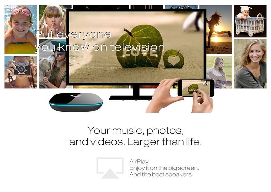 niceEshop(TM) Q-Box 2GB/16GB Android 5.1 Mini PC TV Box with Amlogic S905 Quad Core Speed, Dual Band 2.4G/5G Wifi... N8