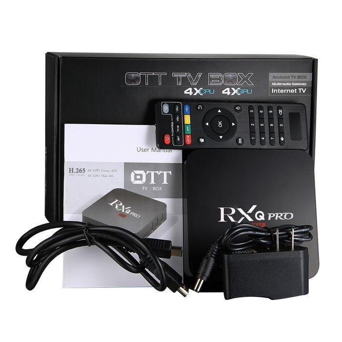 RioRand RXQ Pro TV Box Amlogic S905 Quad-core 64-bit Android 5.1 1/8GB UHD 4K 60fps Smart Streaming Media Player N11