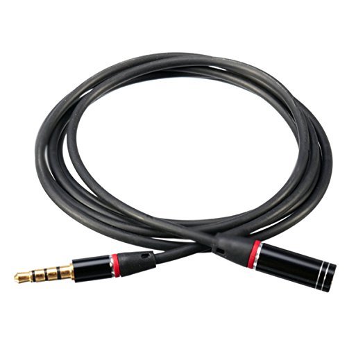 BephaMart 1.2m 3.5mm 4 Pole Male Female Headphone Earphone Extension Cable Audio Adapter