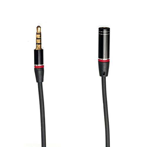 BephaMart 1.2m 3.5mm 4 Pole Male Female Headphone Earphone Extension Cable Audio Adapter N3