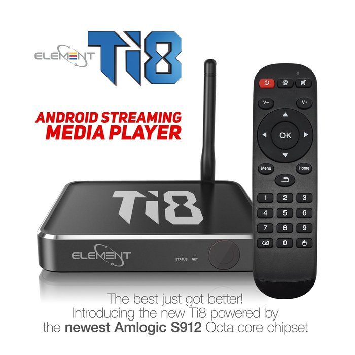 Element Ti8 Octa Core Android TV Box S912 Chipset Fully Loaded Kodi with Android 6.0 Marshmallow 4K Ultra HD AC... N4