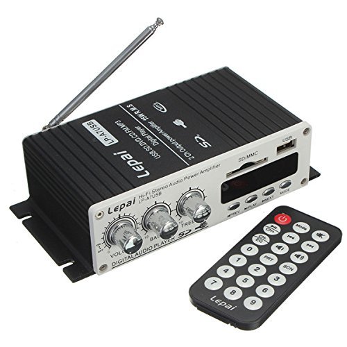 (11674-u) LEPAI LP-A7 USB MINI CAR POWER AMPLIFIER USB SD DVD CD FM (USA)