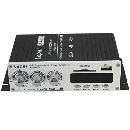 (11674-u) LEPAI LP-A7 USB MINI CAR POWER AMPLIFIER USB SD DVD CD FM (USA) N2