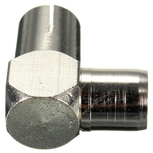90 Degree Right Aerial Angled TV Cable Connector Male Coax Plug To Female Socket N4