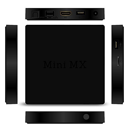 Google Android 5.1 MX Tv Box Quad Core 1G/2G Support 1000M Cable Network EEE 802.11b/g/n Wifi Streaming Media... N3