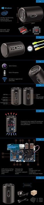 EFOSE G2 Windows 10 Smart TV Box Mini PC & Media Streaming Player, Intel Bay-Trail Z3735F Quad Core processor,... N7