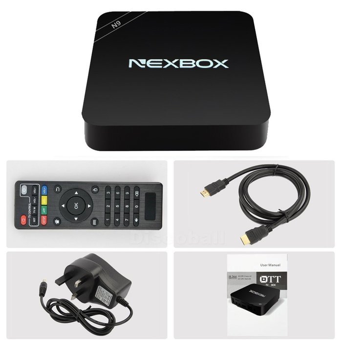 NEXBOX N9 Android 4.4 TV Box + Mini Gaming Keyboard, YESER Rockchip RK3229 Quad-core 4K2K HDMI 3D Video H.265... N7