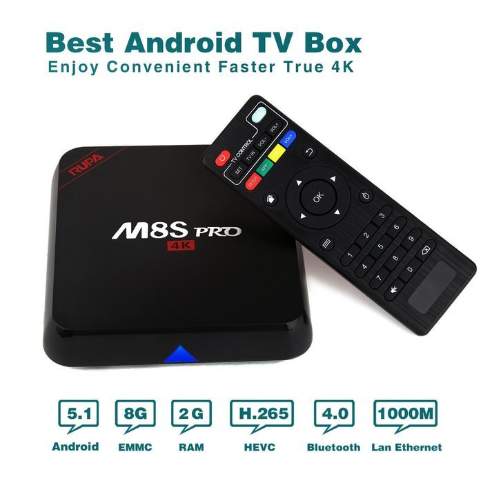 Rupa M S Pro Android Tv Box Amlogic S Quad Core Gb Gb Dual