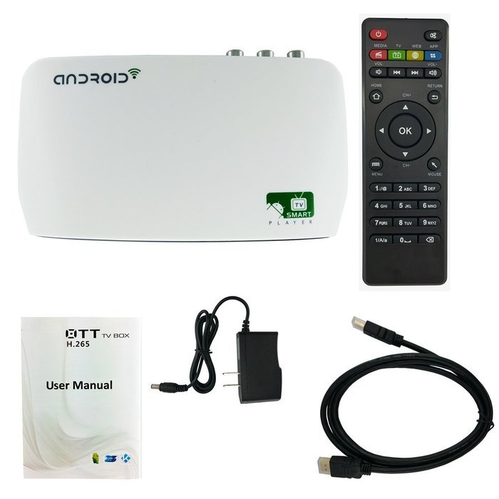 HONGTOP HX13 Quad Core 8GB Android 4.4 Smart TV Box Media Player KODI 16.0 Wi-Fi HDMI Full 1080P HD N5