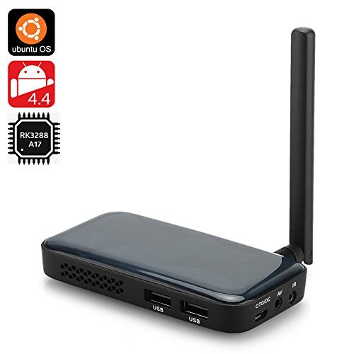 Ugoos UM3 TV Box - Android 4.4 + Ubuntu OS, RK3288 28nm Cortex-A17 Quad Core CPU, 2GB RAM, 8GB Internal Memory
