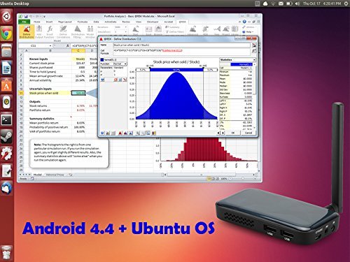 Ugoos UM3 TV Box - Android 4.4 + Ubuntu OS, RK3288 28nm Cortex-A17 Quad Core CPU, 2GB RAM, 8GB Internal Memory N3