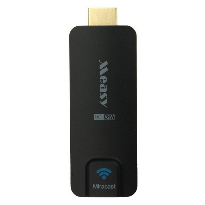Well Gallery Measy A2W Premium Mini Miracast TV Box Dongle A2W Chromecast + Miracast + DLNA + Air Play - Black