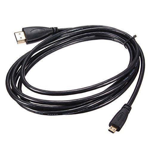 2M Micro HDMI V1.4 Male To HDMI Male Adapter Converter Cable For Android EVO HTC Mobile Phone Camera N6