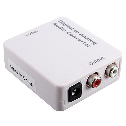 Optical Digital Coaxial Toslink Signal To Analog Audio Converter Adapter DC 5V N2