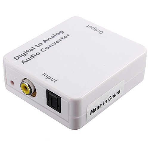 Optical Digital Coaxial Toslink Signal To Analog Audio Converter Adapter DC 5V N3