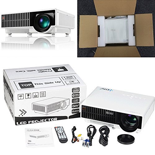 ViviBright Android 4.4 projector 4 Core DVB-T USB 5000lumens For Home Cinema Theater Games Education Business... N8