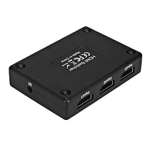 BephaMart HDMI 3x1 1080P Mini DTS-HD Dolby True HD Switcher with IR Remote Support 3D N4