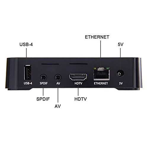 MXQ PLUS 4K Amlogic S905 Android 5.1.1 1GB/8GB WIFI LAN KODI HDMI DLNA AirPlay Miracast 3D Netflix TV Box Android... N4