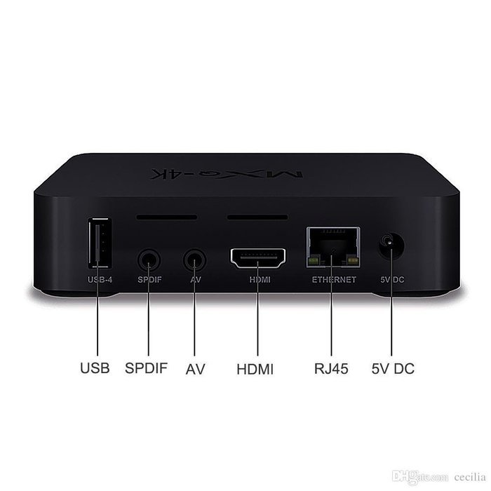 TV Box MXQ-4K Android 4.4 Quad Core RK3229 1G 8G Kodi 15.2 Fully Loaded Support 4K H.265 Video Decoder LAN Miracast... N2