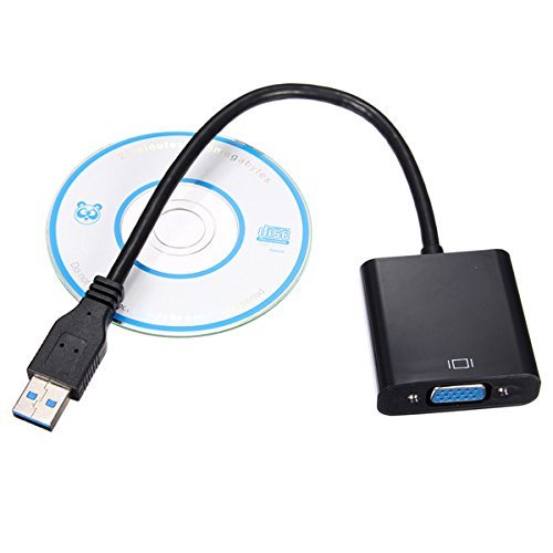 USB 3.0 To VGA 1920 x 1080p Multi-Display Video Graphic External Cable Adapter For Win XP/7/8 N6