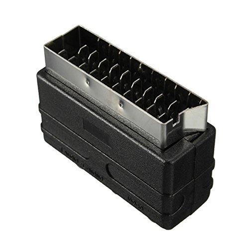 BephaMart SCART Male Plug To 3 RCA Female AV Audio Video Adaptor Converter For TV DVD N5