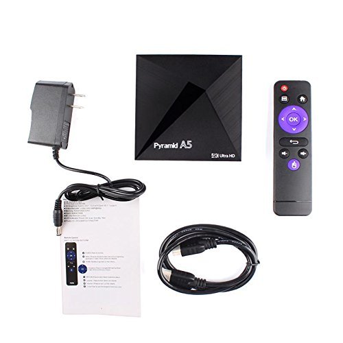 Bren SL Pyramid A5 HD Smart TV Box 2+16G Android 6.0 Quad Core Mali-450 WIFI LED Indicator N5