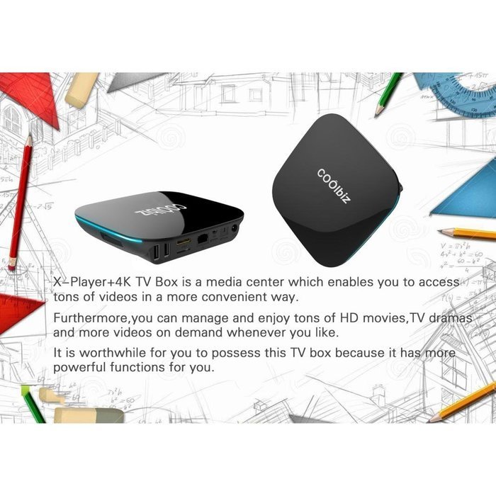 Android 6.0 TV Box ,Hosamtel S912 Smart TV Box Octa Core 2GB DDR3+16GB WiFi HD Media Player,with WIFI2.4G +5G... N6