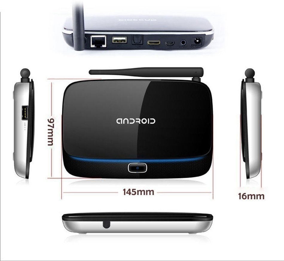 Q7 Rockchip 3188T Quad-Core Android 5.1 Kodi XBMC TV Box 2GB RAM Flash 8GB (Support 16GB) Wifi Streaming Media... N6