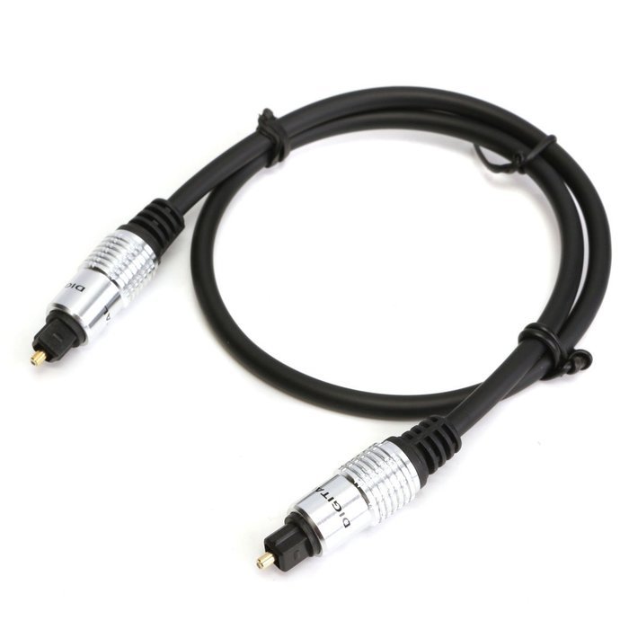 BephaMart 0.5m TOSLink Optical Digital Fiber Audio Surround Sound Cable Gold Plated Head N3