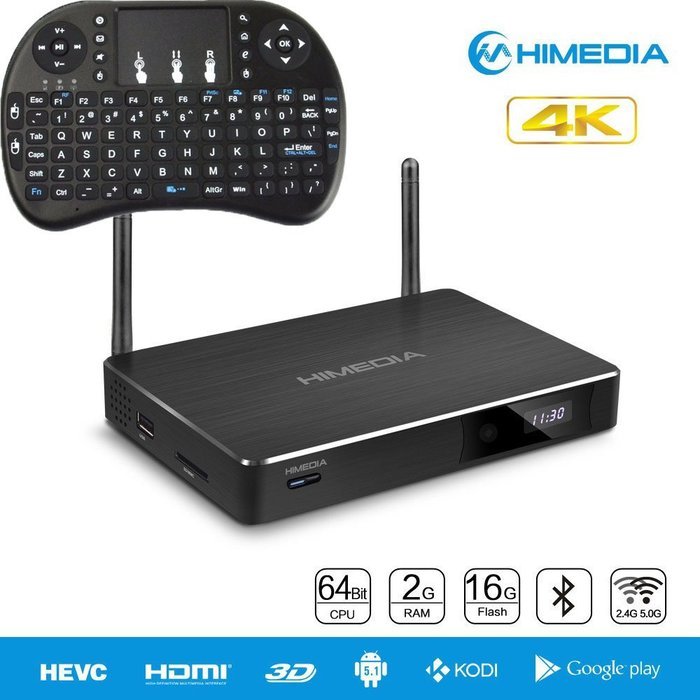 HiMedia H8 Plus Android 5.1 Dual Band Wifi Bluetooth Smart TV Box 2GB 16GB HiShare Built-in WiFi Home TV Network...