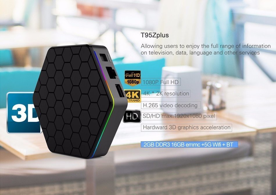 ELEGIANT Smart TV Box - Amlogic S912 Octa-core [2G + 16G, WiFi 2.4G + 5.0G, Bluetooth V4.0, Gigabit LAN] Android... N2