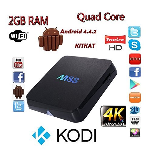 W&L 4K M8S Android4.4 TV Box Amlogic S812 2+8G Quad core Cortex A9r4 2GHz Octa-core Mali-450MP GPU @ 600MHz Wifi... N2