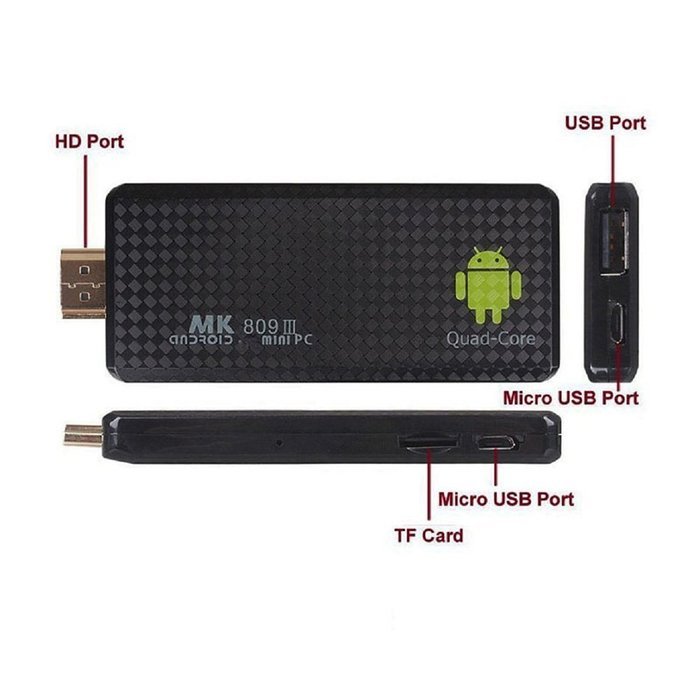 Eeoo MeLE Cast S3 DLNA Dongle HDMI Android Streaming Media Player Miracast Dongle WiFi Display AirPlay 1080P for... N17