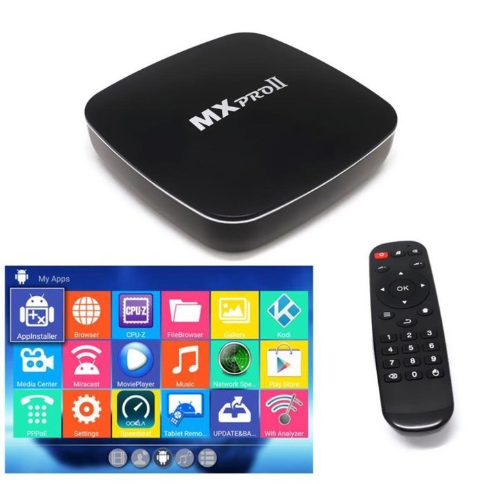 Android TV Streaming Media Player POTO 4K TV Box XBMC WIFI Fully Loaded Quad-core Free Movies Sports Live