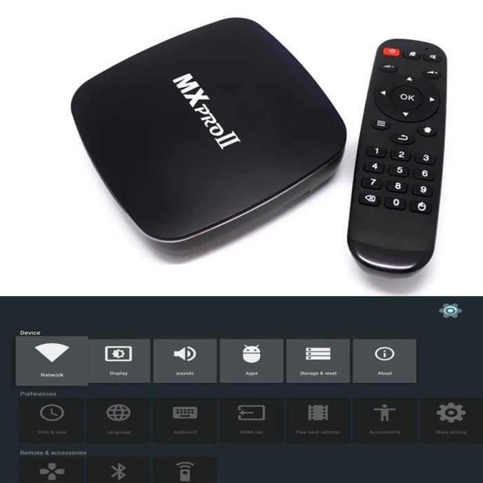 Android TV Streaming Media Player POTO 4K TV Box XBMC WIFI Fully Loaded Quad-core Free Movies Sports Live N2