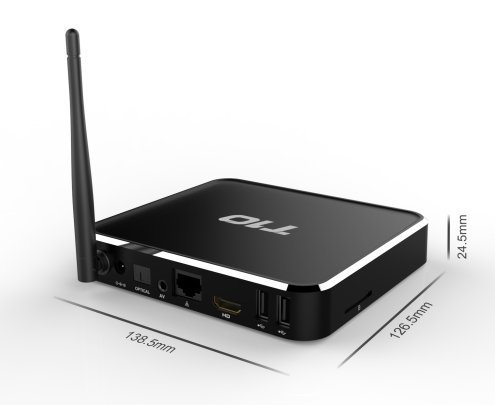 Generic New Metal T10 S805 Quad Core Android 4.4 Tv Box 1GB/8GB 2.4G Wifi 1080P H.265 HDMI 1.4 16.0 KODI Pre-install... N2