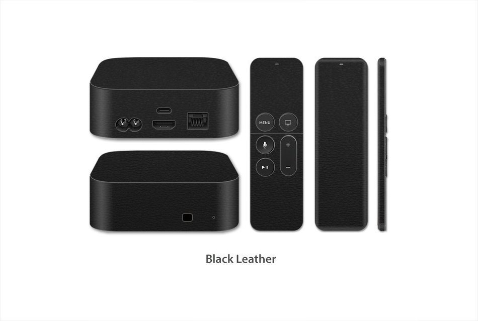 Stickerboy Leather Series Skin/Sticker/Decal for Apple TV 4th Gen (Brown Leather) N3