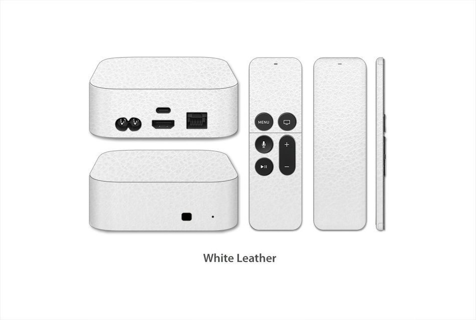 Stickerboy Leather Series Skin/Sticker/Decal for Apple TV 4th Gen (Brown Leather) N4