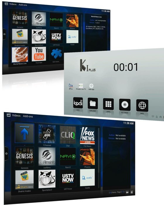 1G/8G Amlogic S905 Android5.1.1 TV BOX J-Bonest Smart KI PLUS Quad Core 4K/2K Fully Unlocked Rooted Free Live... N7