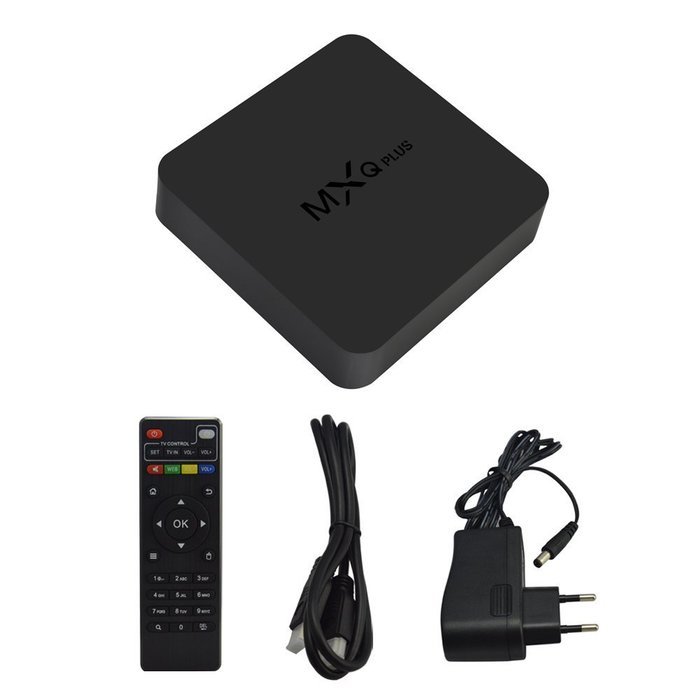 MXQ Plus Amlogic S905 Quad-core Android5.1.1 TV BOX H.265 8GB Flash 64Bit 4K/2K HDMI2.0 WiFi HD Streaming Media... N5