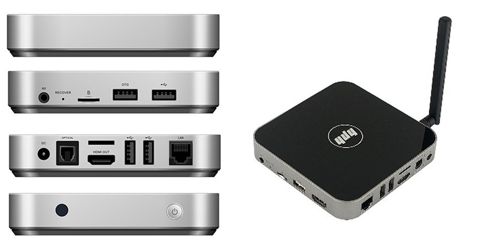 HPH TV Box Quad core 2 GB RAM DDR3 16 GB NAND Flash eMMC GPU Mali-T764 Ultra HD 4k RK3288 1.8 GHz Cortex-A17 Android... N2