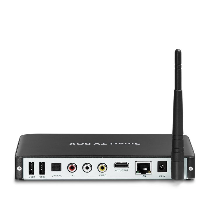 JUSHENG New Smart TV Box Kodi 14.2 AML8726-S-812 Quad Core Cortex-A9 Mali-450 8-Core GPU Android 4.4 1080p Dual... N4
