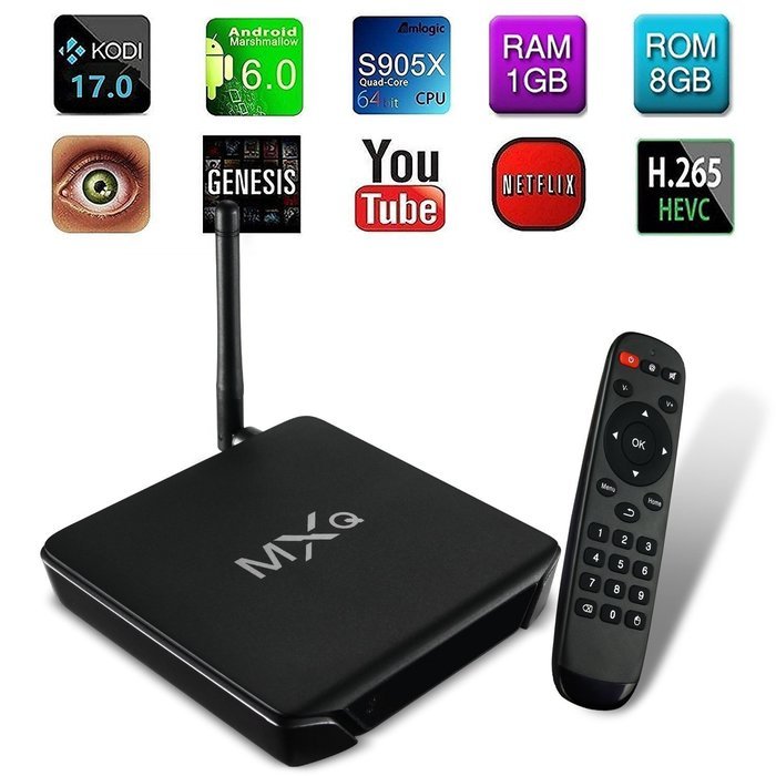 Refresh Your Life Newest MXQ Android 6.0 G10 Smart TV Box Full Loaded Add-ons with KODI 17.0 Amlogic S905X Quad...