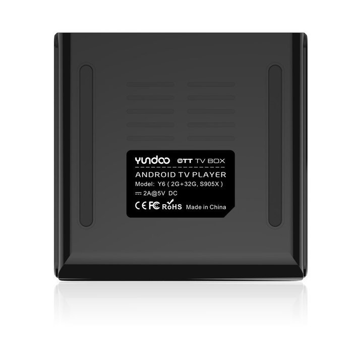 Evangel YUNDOO Y6 Android 6.0 2GB/32GB EMMC TV Box Chipest Amlogic S905X Quad Core 2.0GHZ 64Bit VP9 4K Bluetooth... N5