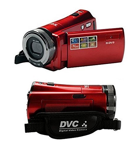 HM 2.7" TFT LCD 16MP HD 720P Digital Video Recorder Camera 16x Digital ZOOM DV，Red