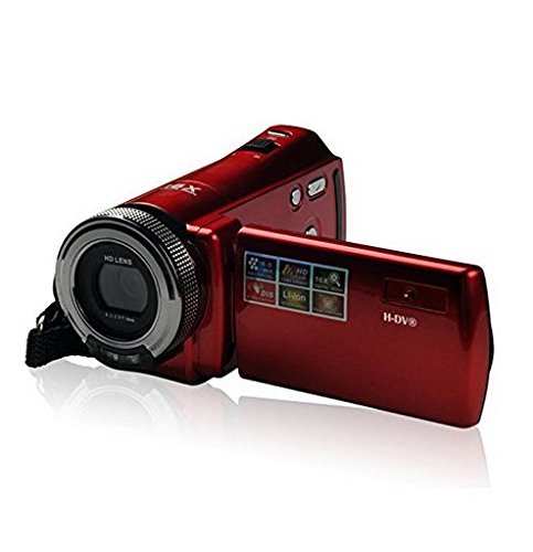 HM 2.7" TFT LCD 16MP HD 720P Digital Video Recorder Camera 16x Digital ZOOM DV，Red N3