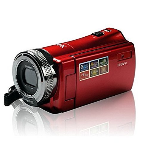 HM 2.7" TFT LCD 16MP HD 720P Digital Video Recorder Camera 16x Digital ZOOM DV，Red N4