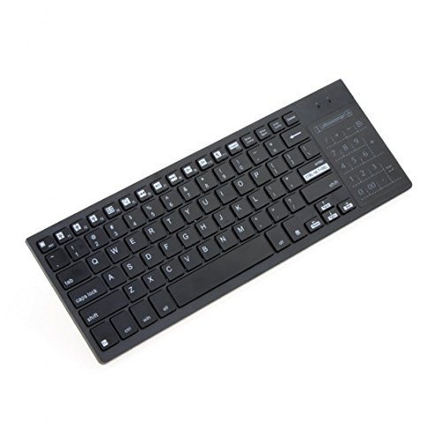 CHICHO 2.4G Ultra-Slim Wireless Keyboard with Touchpad Multi-color Backlit Backlight for Mac Windows Laptop Computer... N3