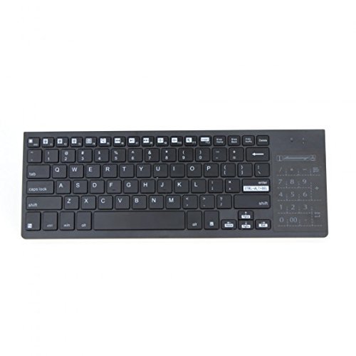 CHICHO 2.4G Ultra-Slim Wireless Keyboard with Touchpad Multi-color Backlit Backlight for Mac Windows Laptop Computer... N7
